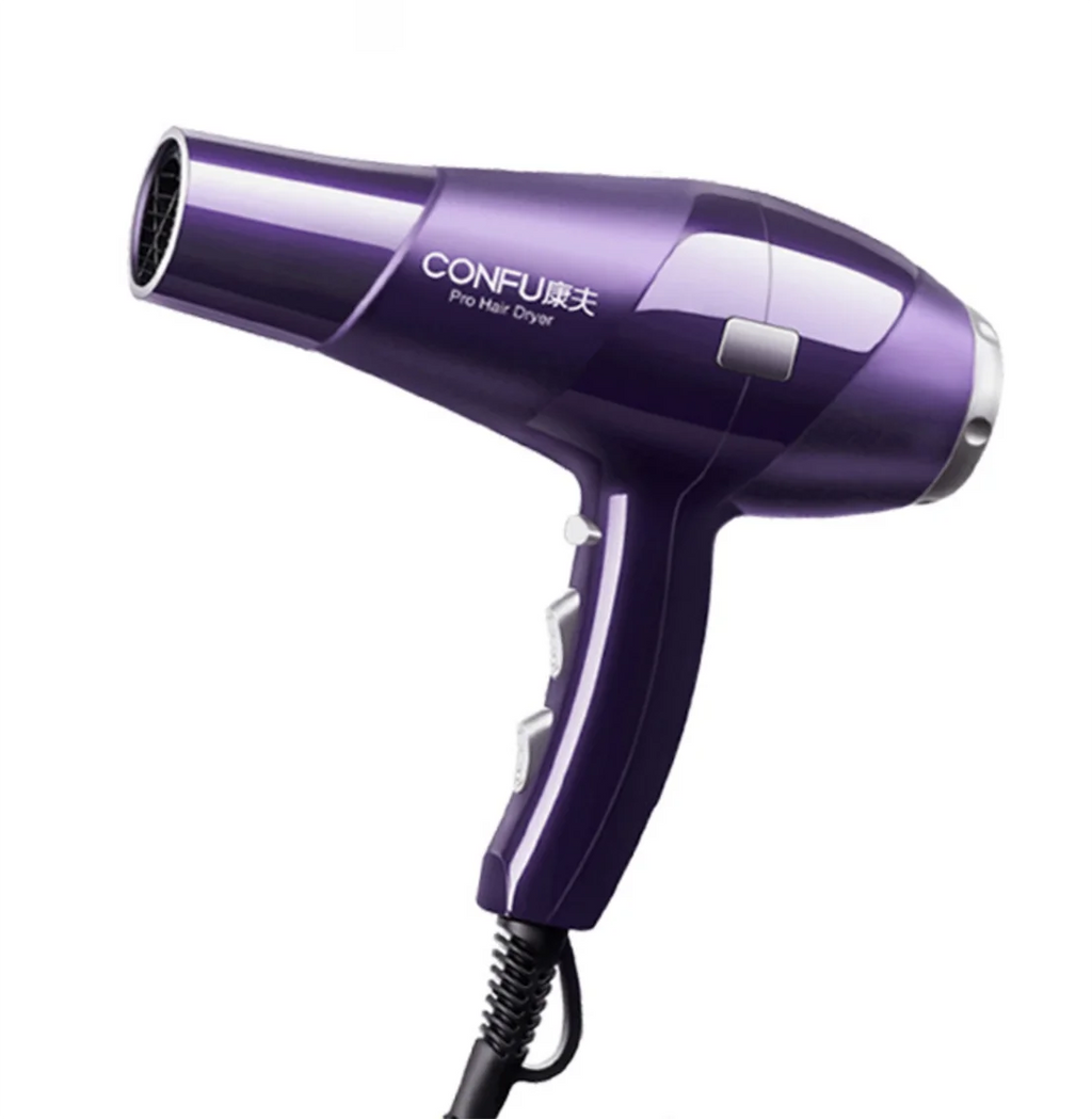 CONFU hot and cold air Hair Dryer, 2300W High Power Dryer, Hair Dryers for Women, Cool Shot Button, 3 Heat and 2 Speed Settings, Ionic Function for Shinier Results, Concentrator Nozzle(Red)