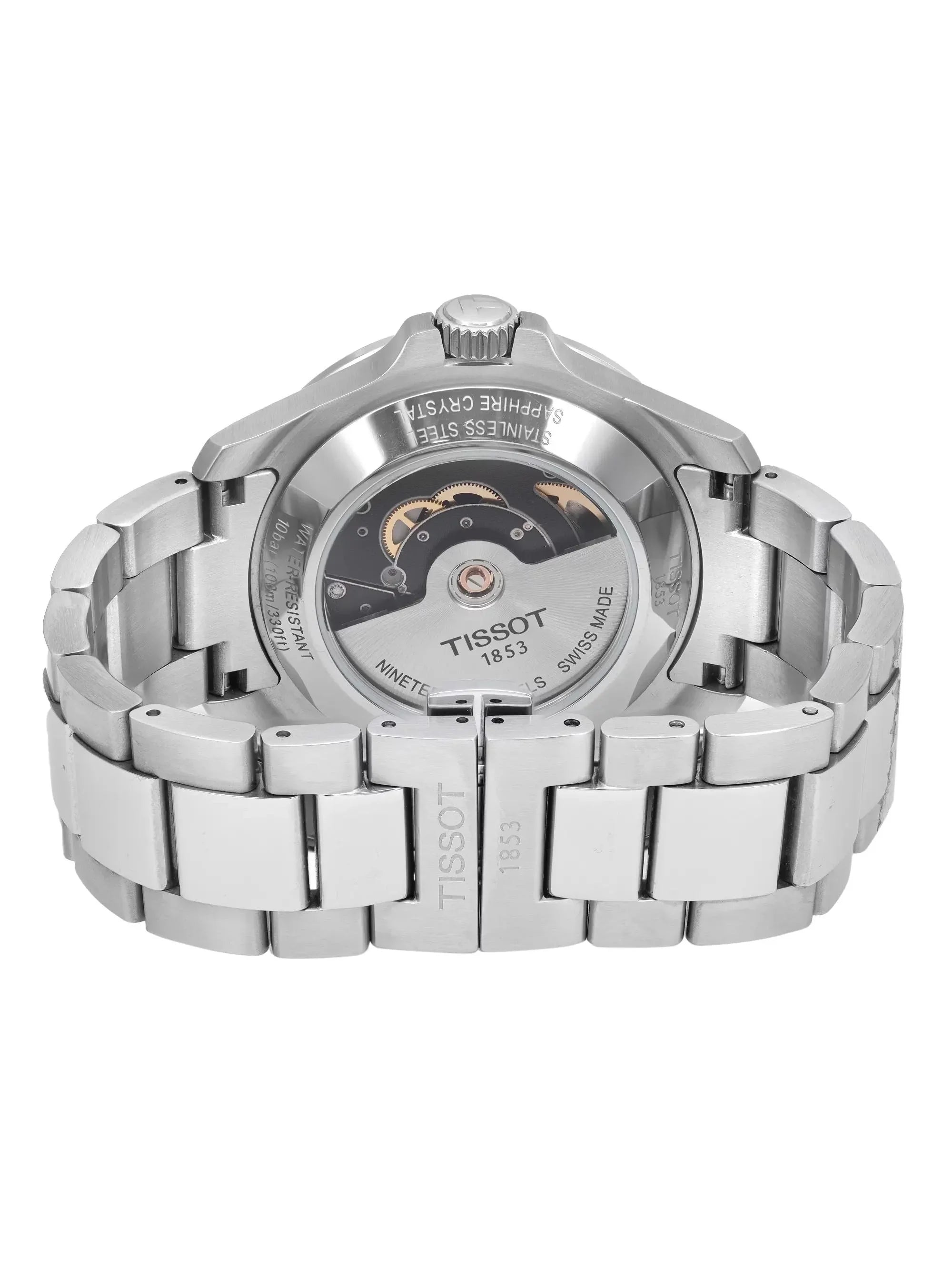 Stylish Tissot V8 Swissmatic Steel Silver Dial Men Automatic Watch T106.407.11.031.00