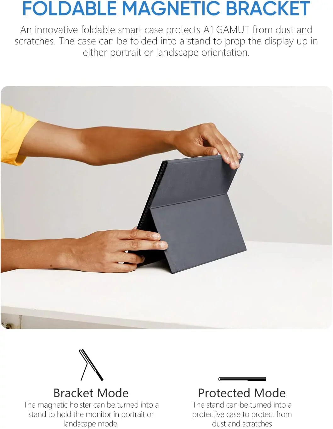 Arzopa Portable Monitor 15.6'' FHD 1080P Portable Laptop Monitor IPS Computer External Screen USB C HDMI Display - A1 GAMUT