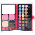 24 Colors Eyeshadow Eyebrow Powder Lip Jelly Blush Facial Makeup Palette Set Kit