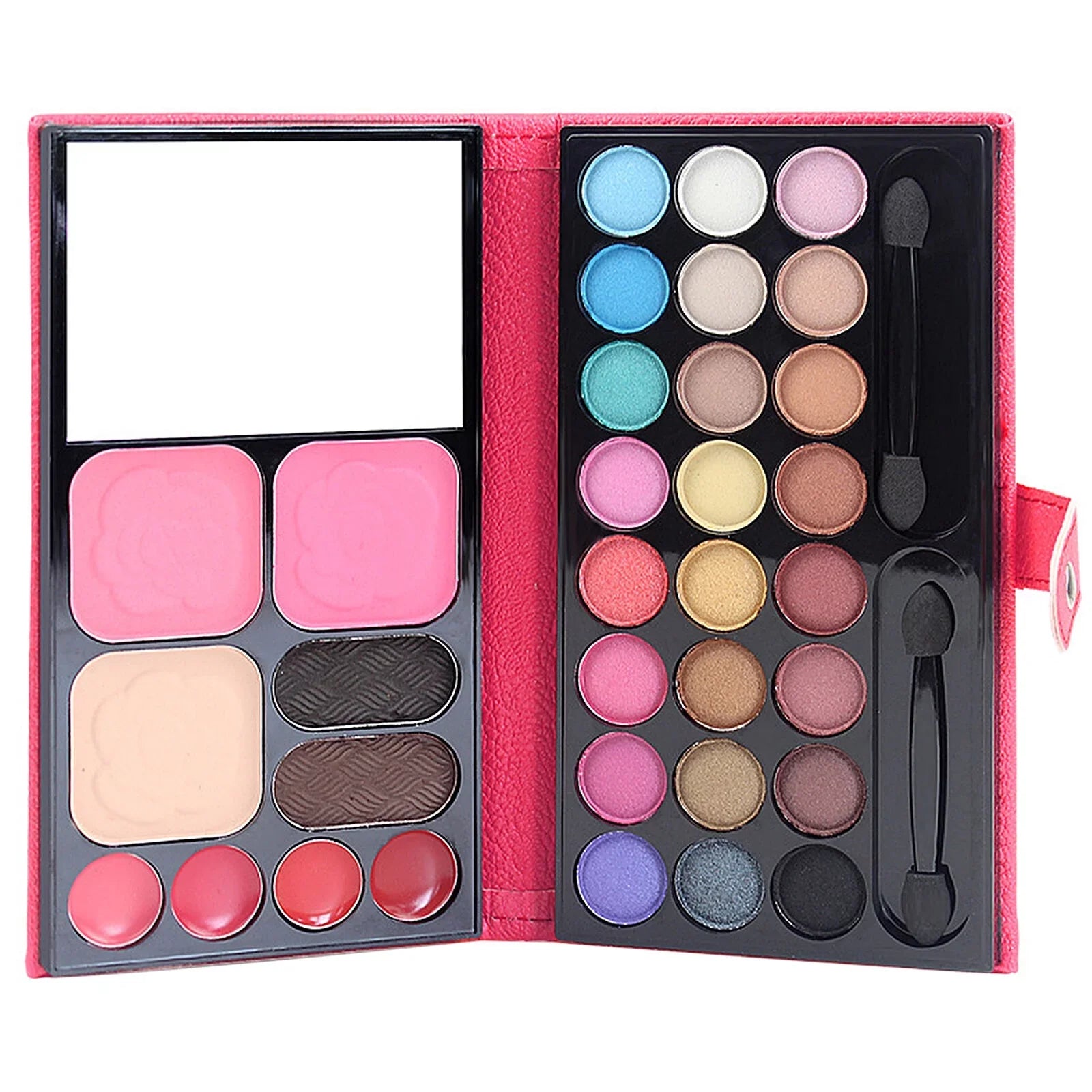 24 Colors Eyeshadow Eyebrow Powder Lip Jelly Blush Facial Makeup Palette Set Kit