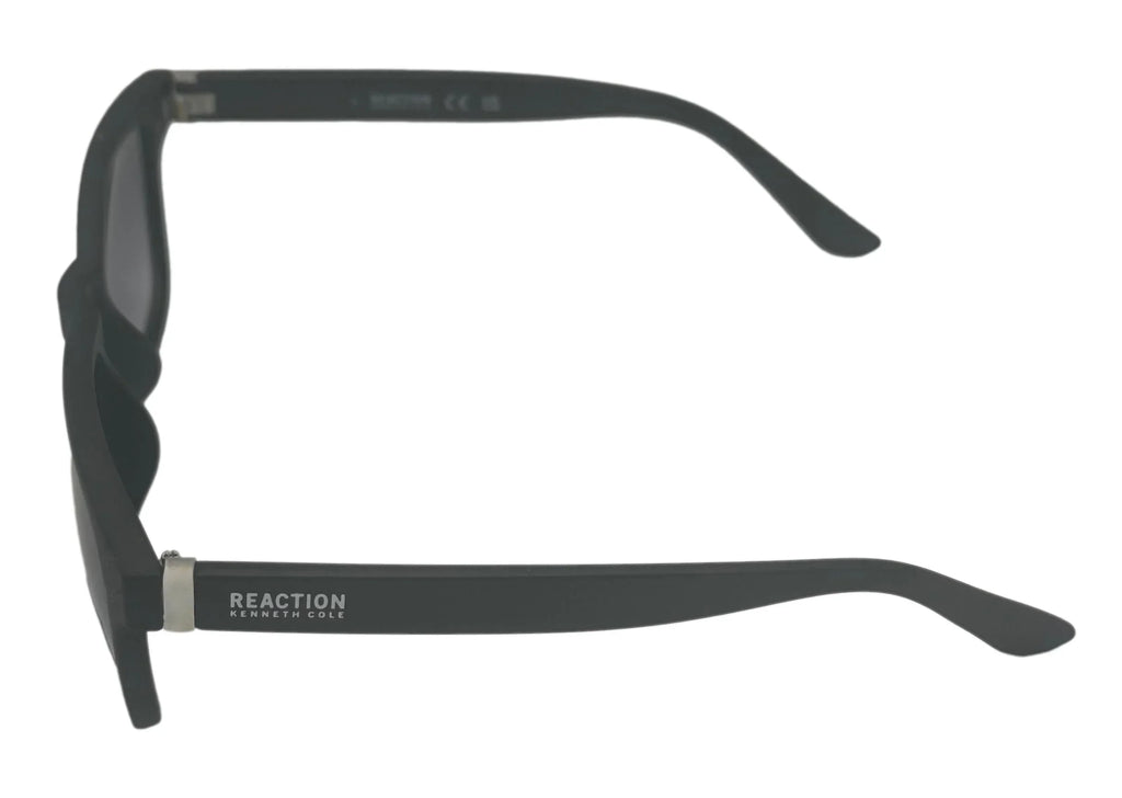 Kenneth Cole Reaction Mens Rectangle Matte Black Sunglass KC1401 2B
