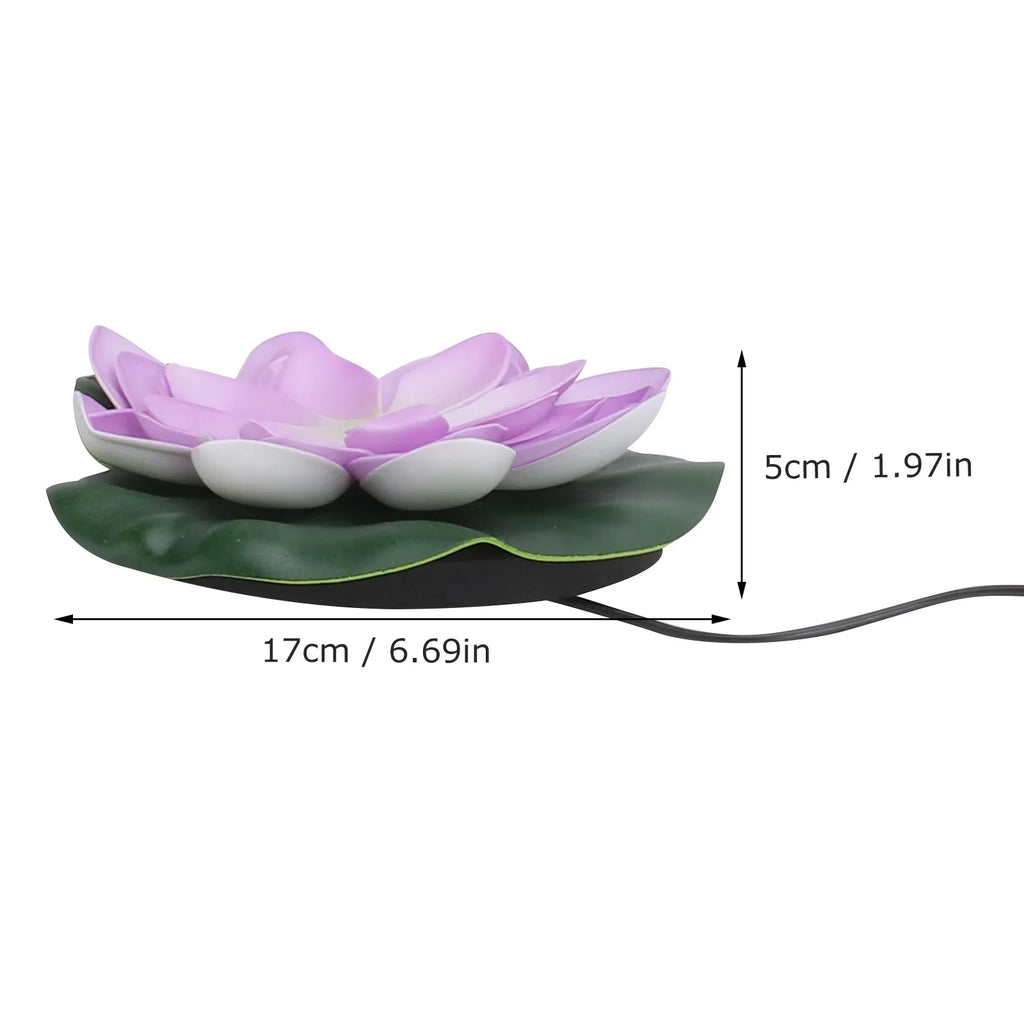 Stylish Gongxipen 1 Set Lotus Solar Fountain Outdoor Waterscape Fountain Pond Floating Fountain