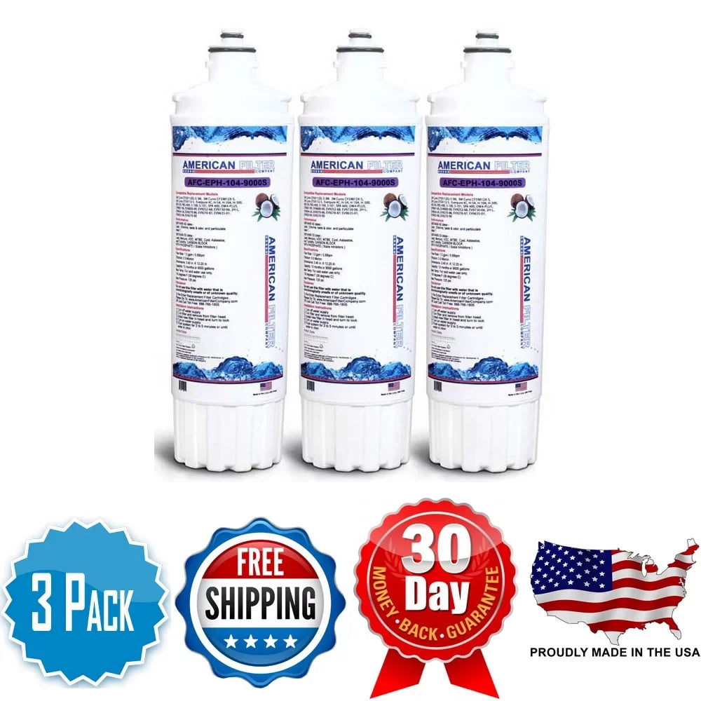 AFC Brand , Water Filters , Model # AFC-EPH-104-9000S , Compatible with EverpureÂ® EV9262-70 - 3 Pack - Made in U.S.A. - Exclusive Design