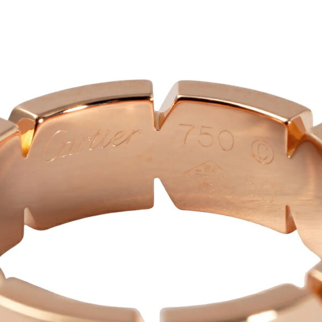 Pre-Owned Cartier Tank FranÃ§aise K18PG pink gold ring (Good) - Exclusive Design
