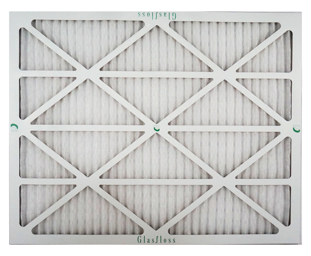 Stylish Glasfloss Air Filter 24x28x2 - 2" MERV 10 - (Pack of 4) - Pleated AC or HVAC Air Filter - Furnace Air Filter - Home or Office - Made In The USA.