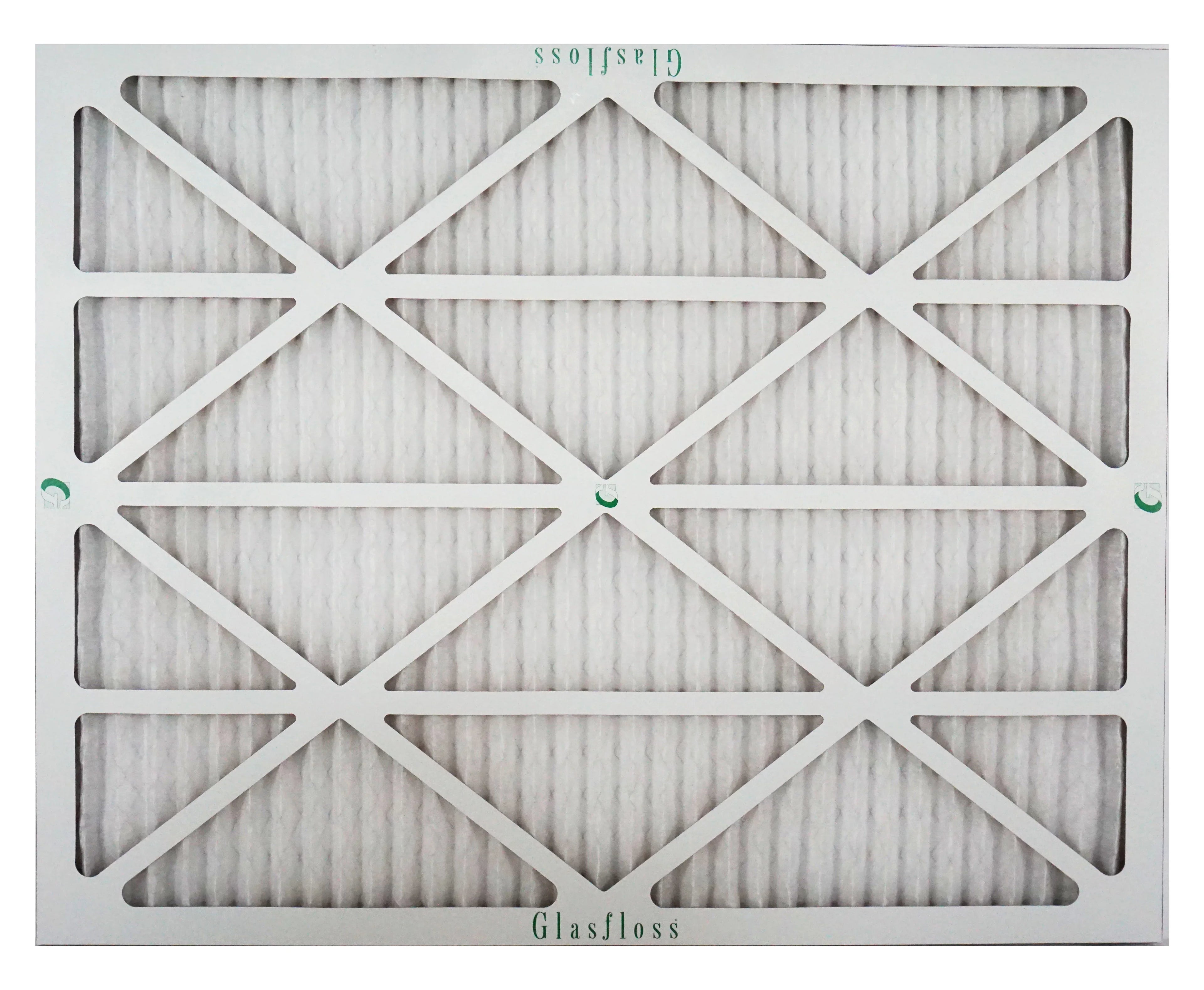 Stylish Glasfloss Air Filter 24x28x2 - 2" MERV 10 - (Pack of 4) - Pleated AC or HVAC Air Filter - Furnace Air Filter - Home or Office - Made In The USA.