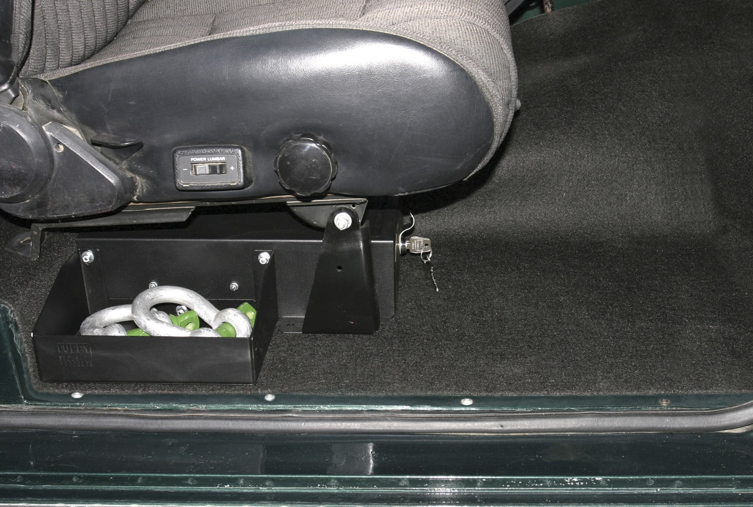 Tuffy Security Products 256-01 Under Seat Drawer - Passenger Side; Black; 1966-1977 Ford Bronco - Exclusive Design