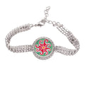 Red Sun Mexico Totems Ancient Civilization Drawing Tennis Chain Anklet Bracelet Diamond Jewelry - Exclusive Design