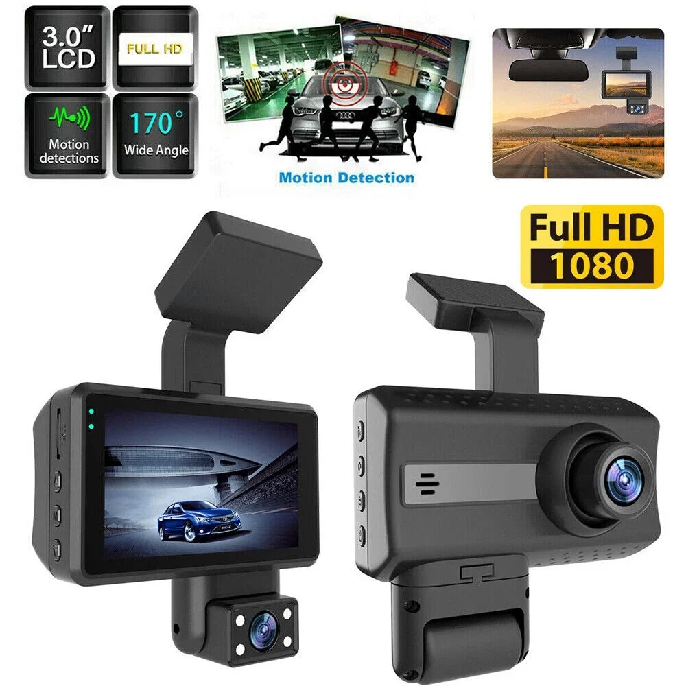 Stylish Onemayship Dual Lens Car Dash Cam Recorder G Sensor 1080P DVR Front and Rear Camera Video