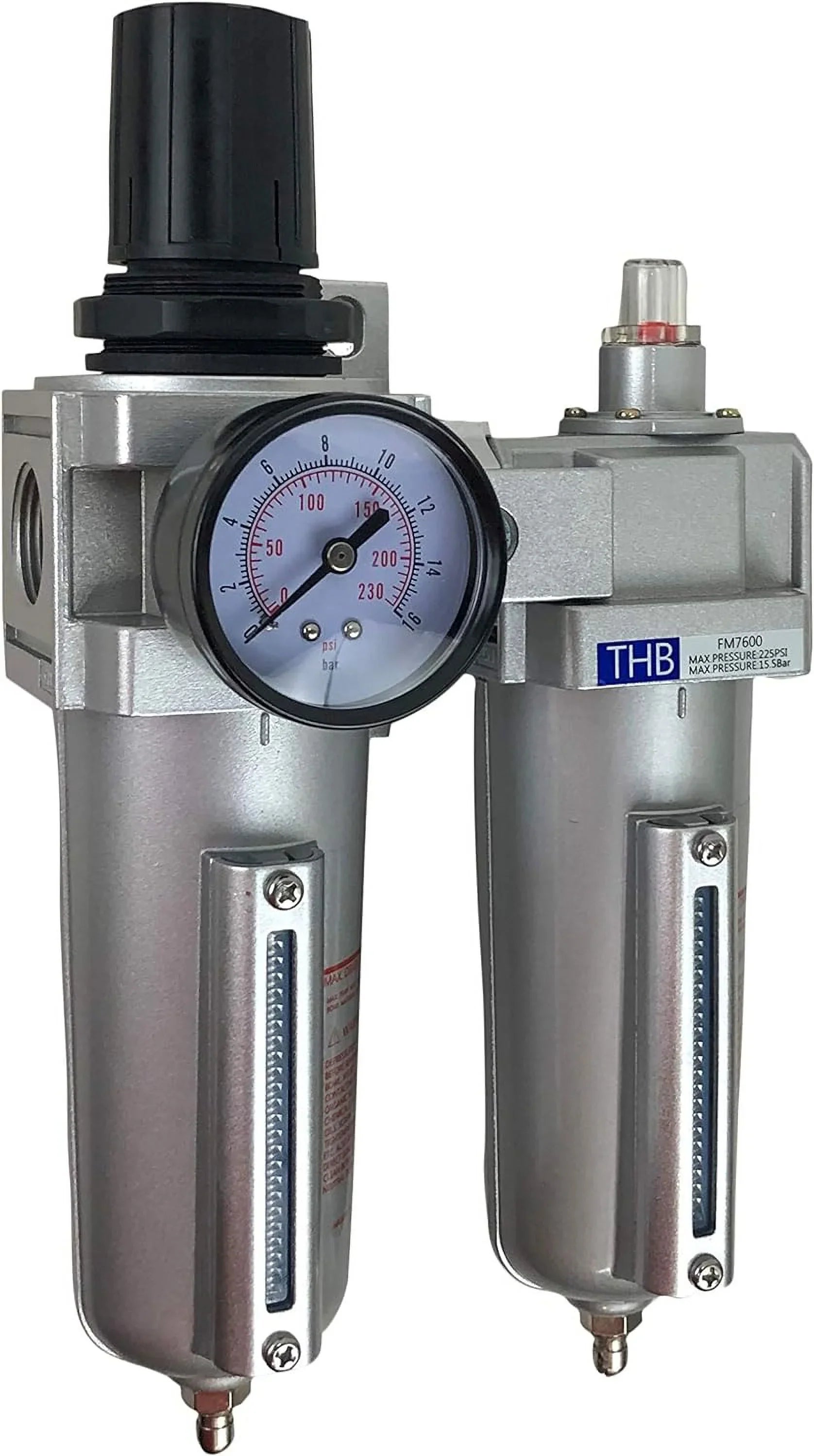 HEAVY DUTY COMBO PARTICULATE & COALESCING FILTER REGULATOR COMPRESSED AIR