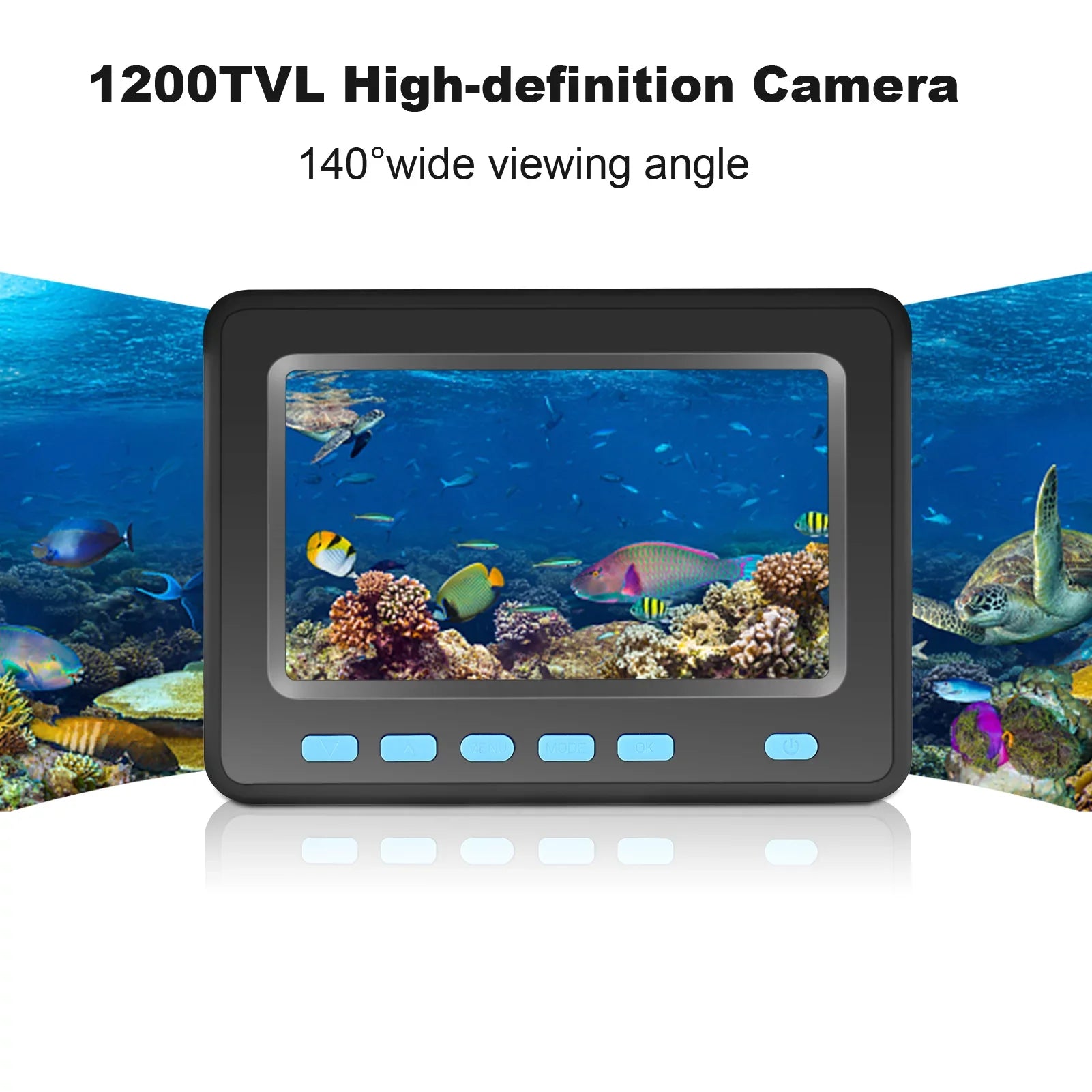 Waterproof Underwater Fishing Camera Fish Finder LCD 140Â° Wide Angle - Exclusive Design