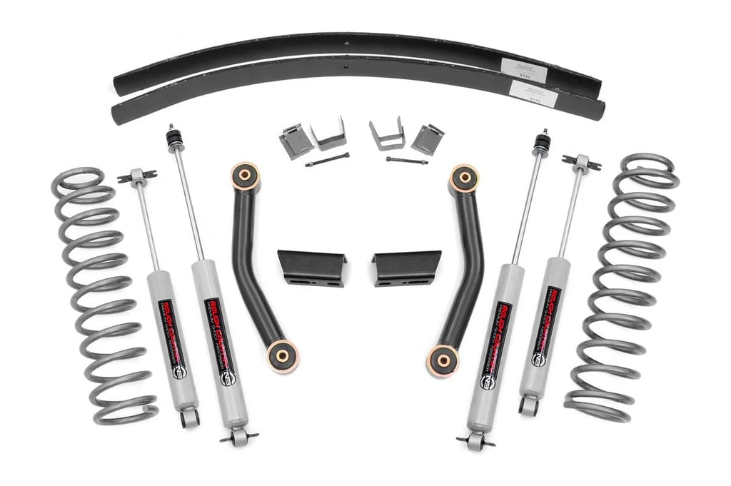 Rough Country 3" Lift Kit (fits) 1984-2001 Jeep Cherokee XJ | N3 Shocks | Add Leaf Series II Suspension | 670XN2 - Exclusive Design