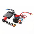 Stylish S2435 4800KV Brushless Motor 4P Sensorless 25A Brushless ESC Electric Speed Controller Programming 2.2KG Servo for 116 118 RC Car Truck