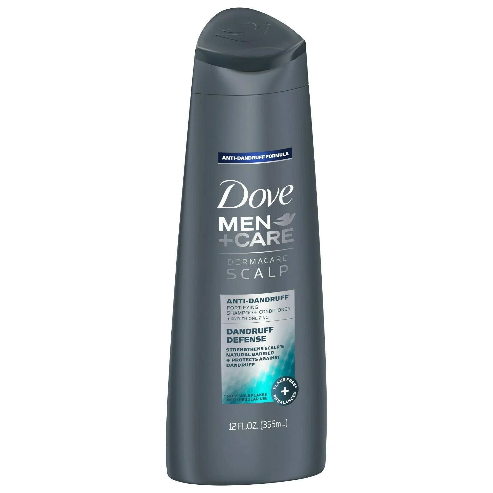 Stylish Dove Men+Care Dermacare Scalp 2 In 1 Shampoo & Conditioner Dandruff Defense 12 Oz