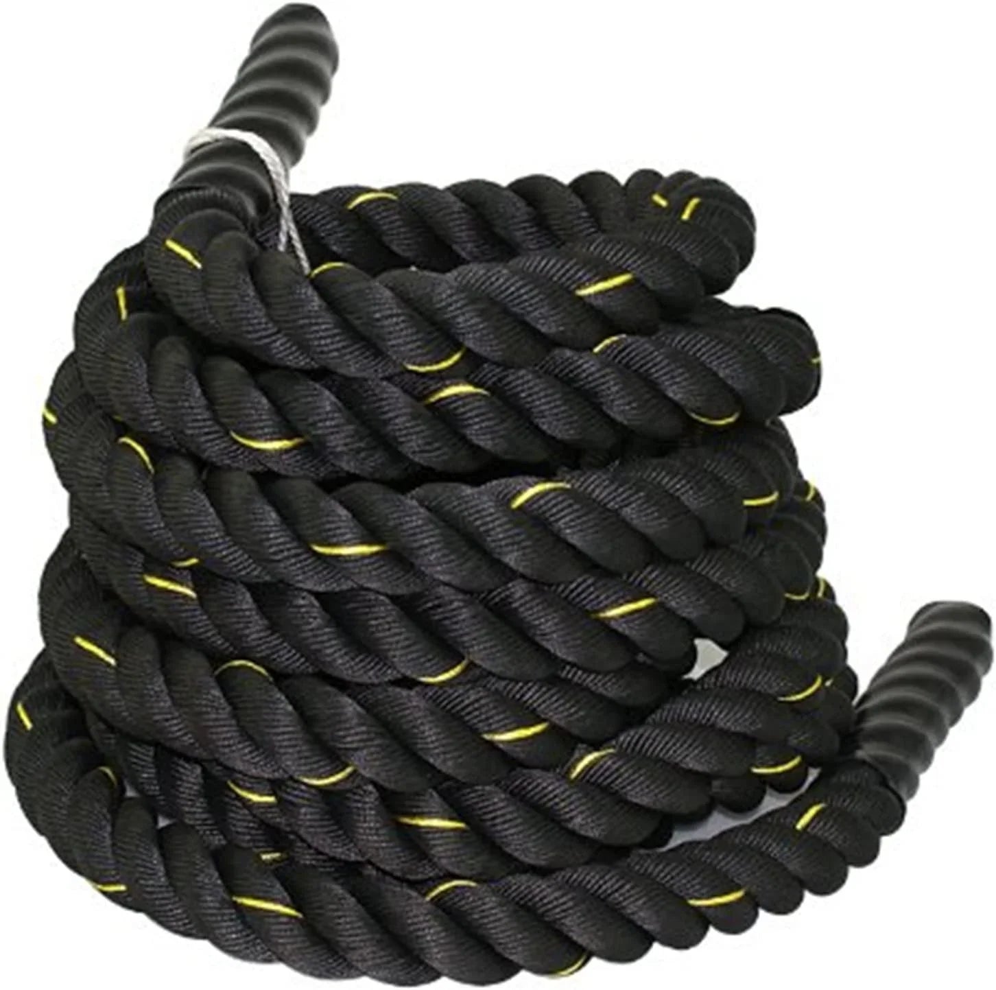 Stylish 1.5" Diameter Poly Dacron 30FT Battle Rope Workout Fitness Exercise Strength Training Ropes Indoor Home
