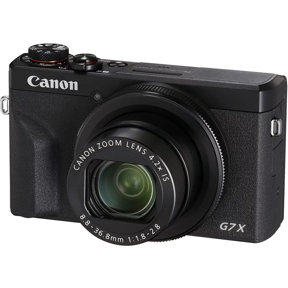 Stylish Canon PowerShot G7 X Mark III Digital Camera (3637C001) + 64GB Card + More