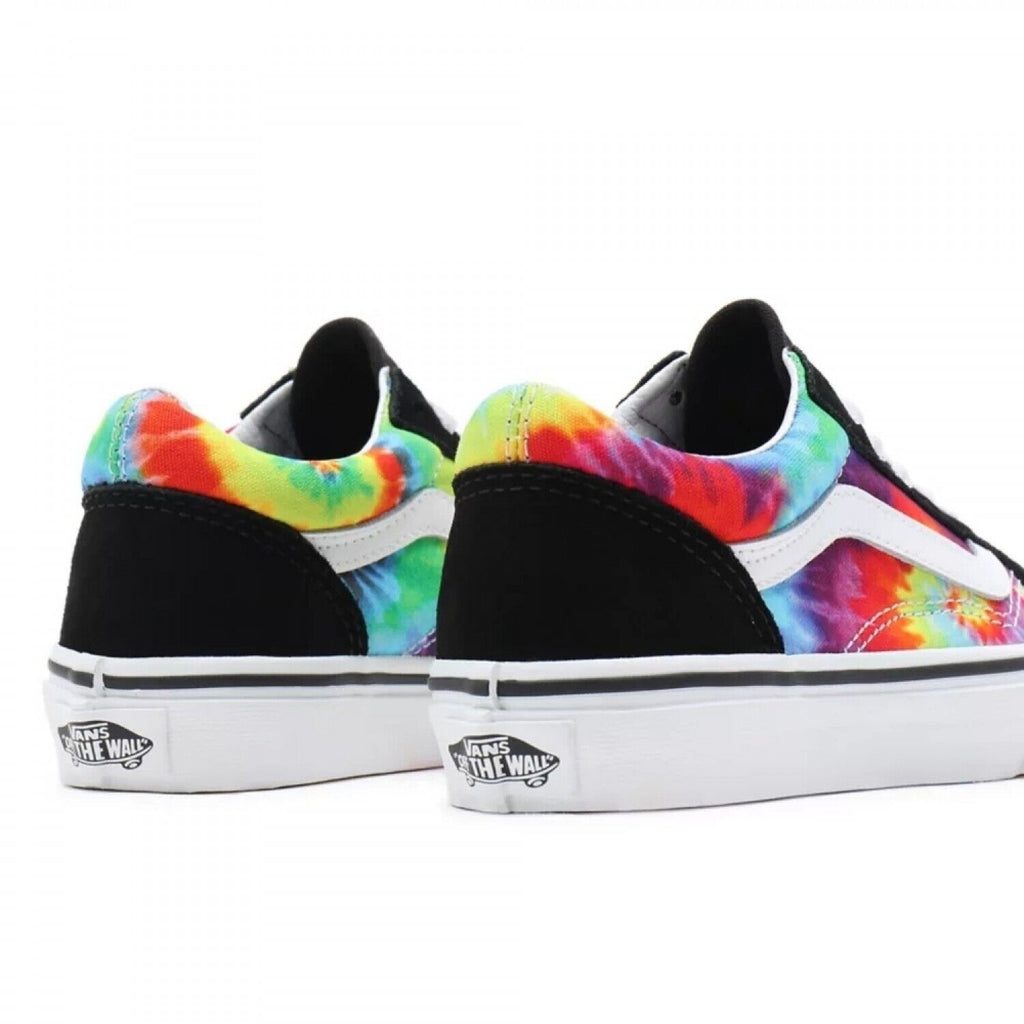 Vans Old Skool VN0A4UHZ99E1 Unisex Kid's Black/Multicolor Skateboard Shoes C1751 (5)