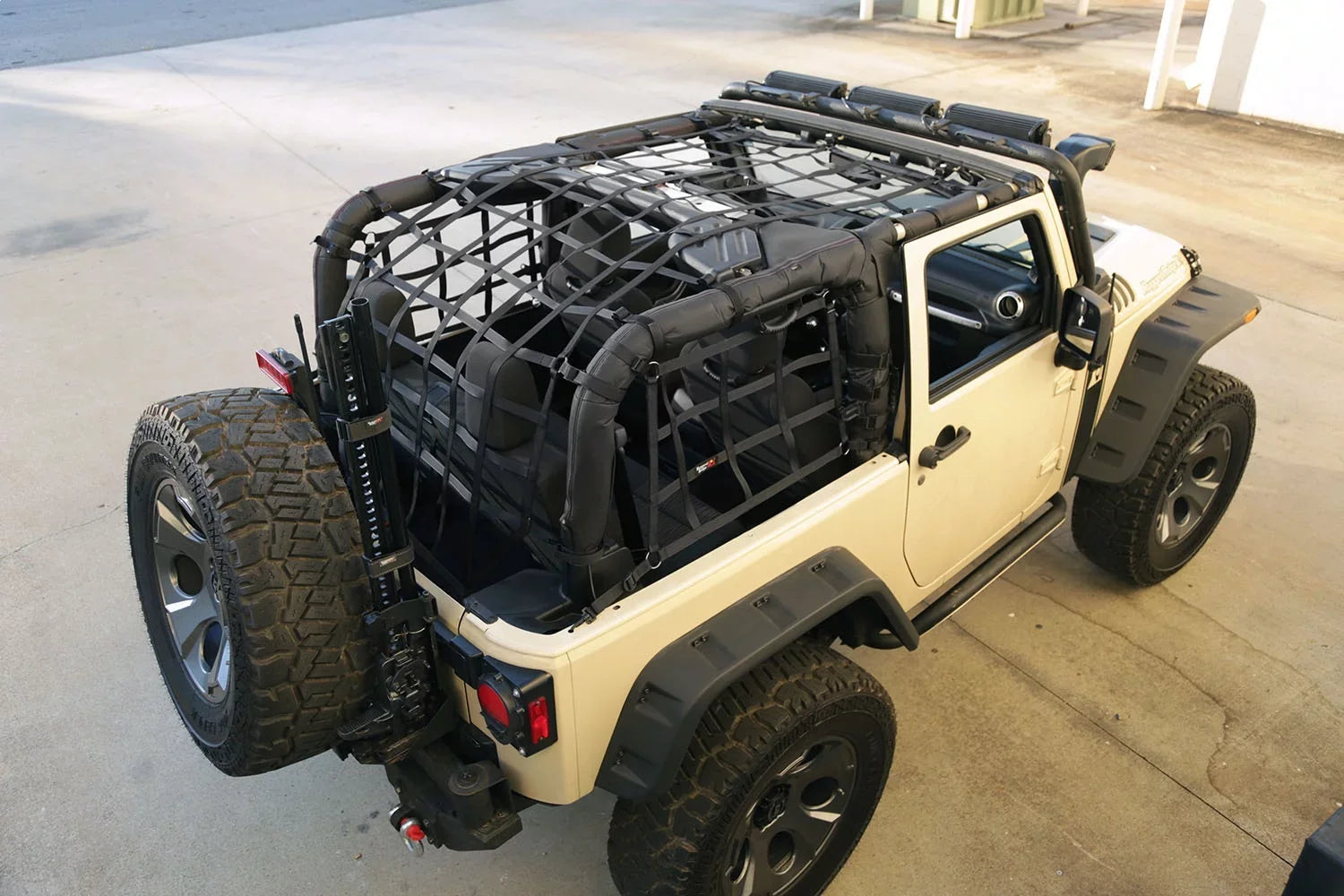 Rugged Ridge by RealTruck | Cargo Net, Black | 13552.70 | Compatible with 2007-2018 Jeep Wrangler JK 2-Door