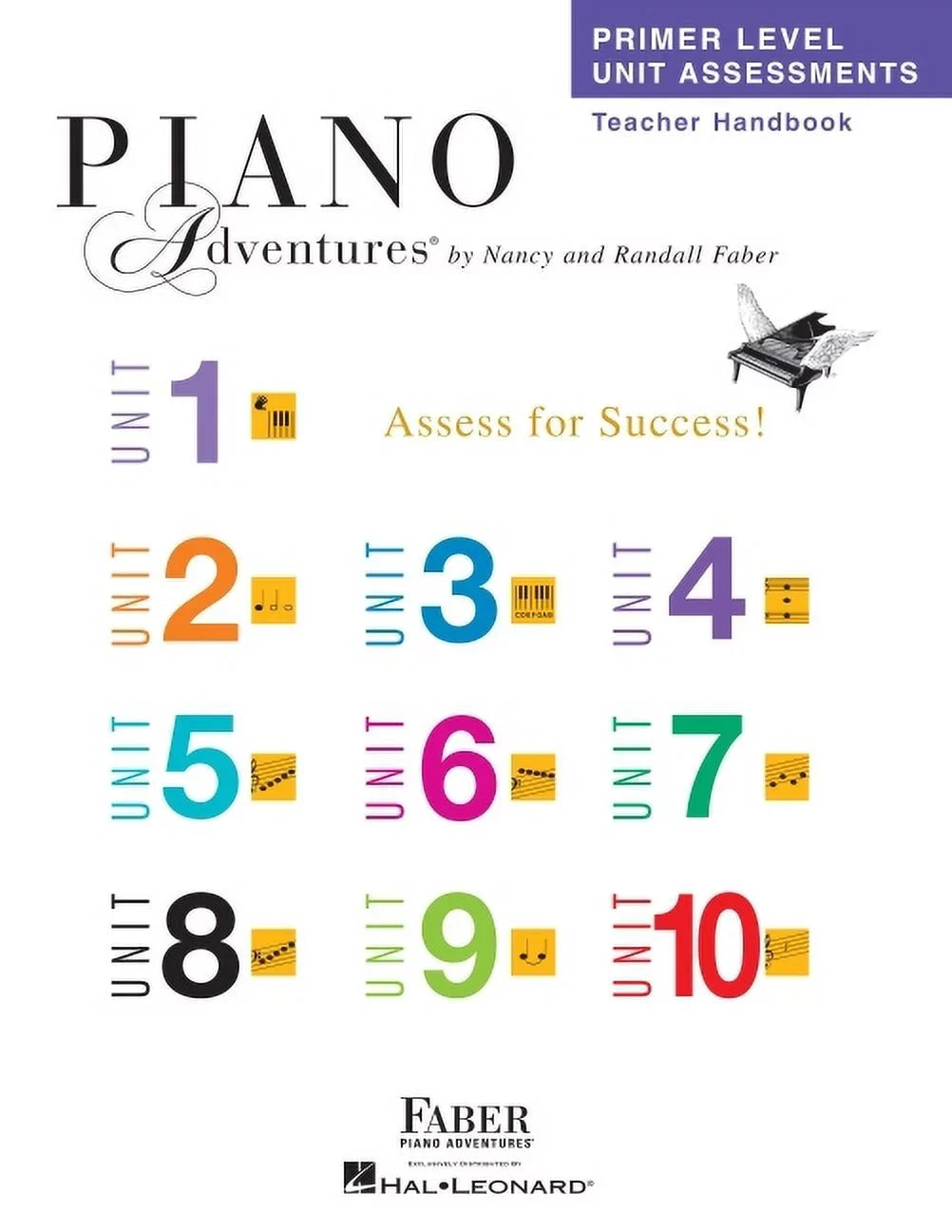 Primer Level Unit Assessments Teacher Handbook - Piano Adventures by Nancy and Randall Faber (Paperback) - Exclusive Design