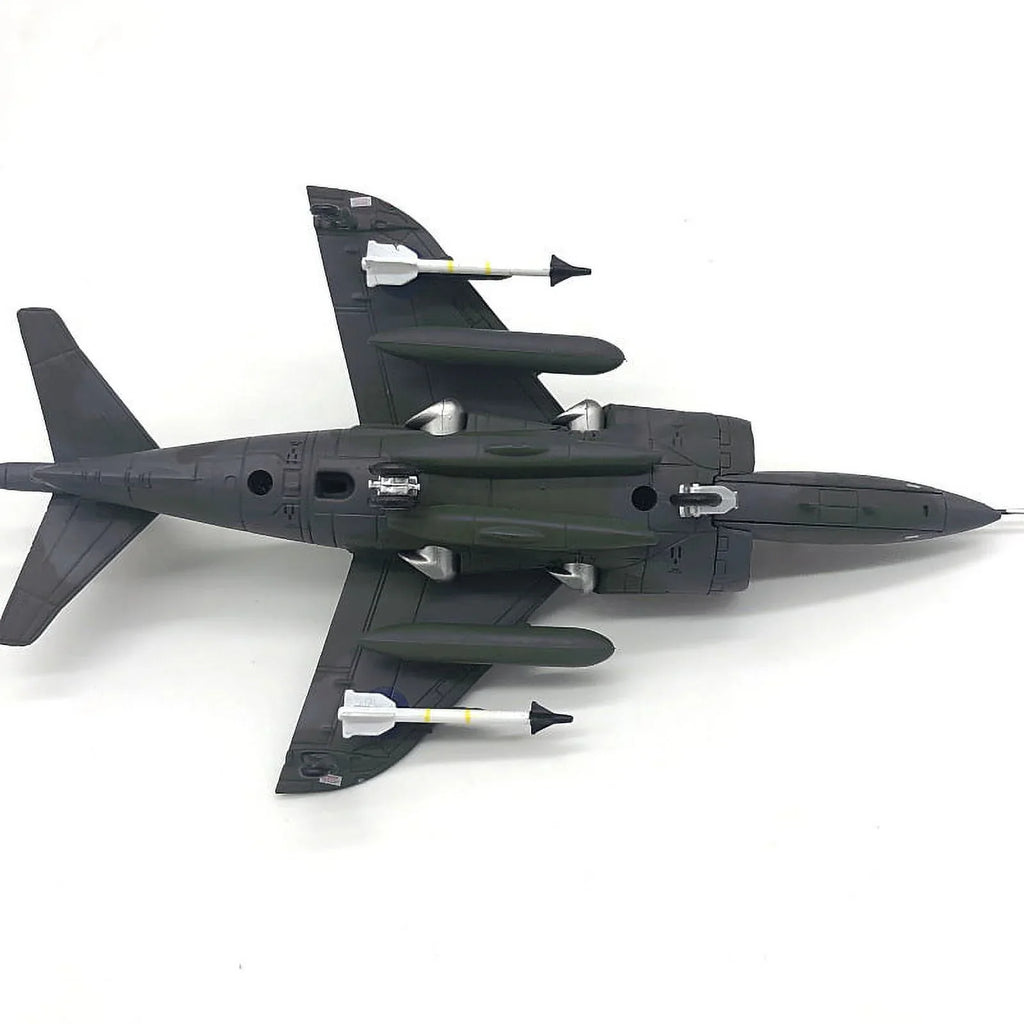 Stylish 1:72 UK Air Force 1982 Sea Harrier Jet Fighter Model Military Fighter Aircraft Model Alloy Simulation Collection Display