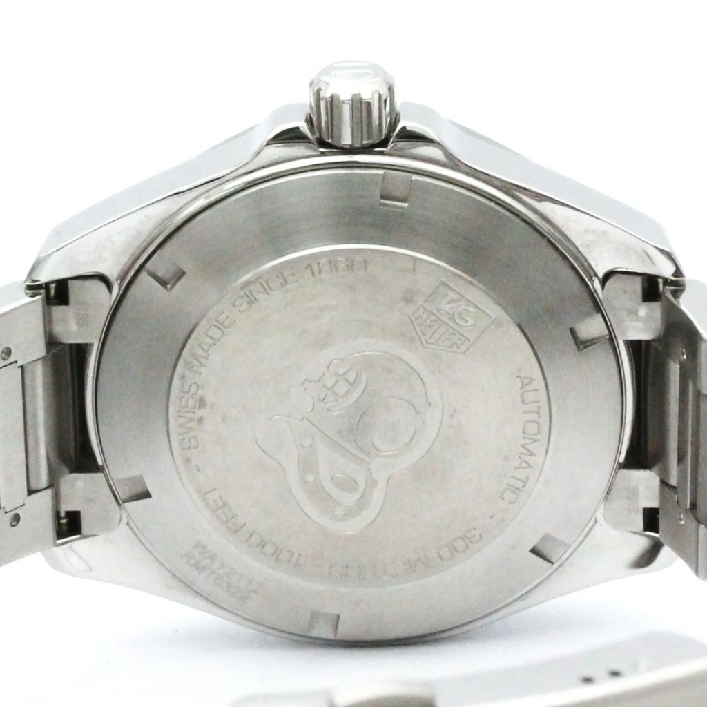 Stylish Pre-Owned Polished TAG HEUER Aquaracer Calibre 5 Steel Automatic Watch WAY2112 BF570555 (Good)