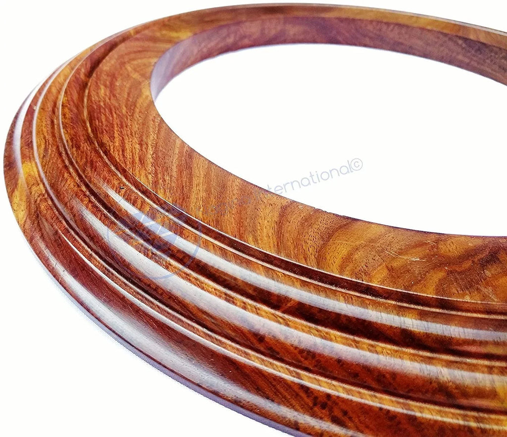 Nagina International Polished Handcrafted Wooden Base | Solid Hardwood Frame (12 Inches)
