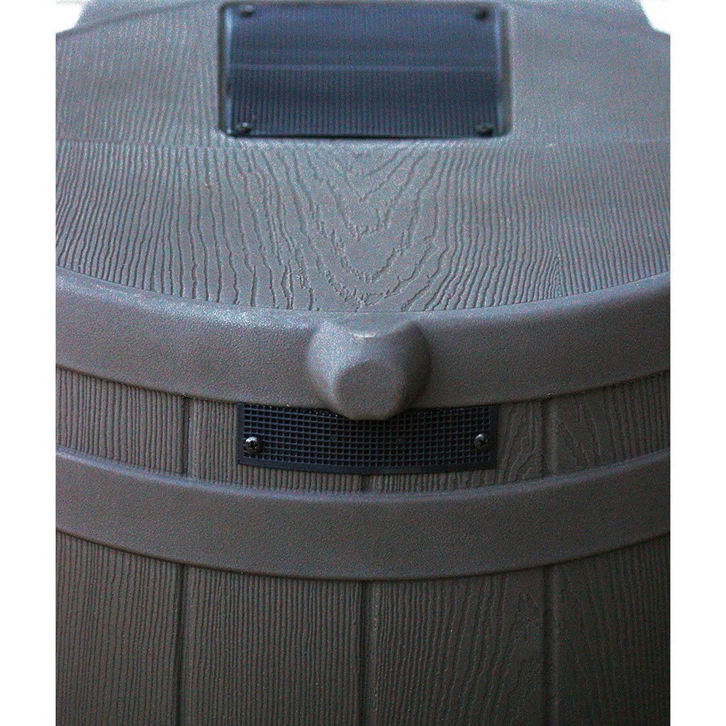 Stylish Good Ideas Rain Wizard 50 Gallon Rain Barrel Water Collector, Oak (2 Pack)