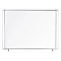 Stylish 30 x 26.5 in. Waterproof Outdoor Magnetic Dry Erase Enclosed Board, Holds 6 Letter Size Sheets