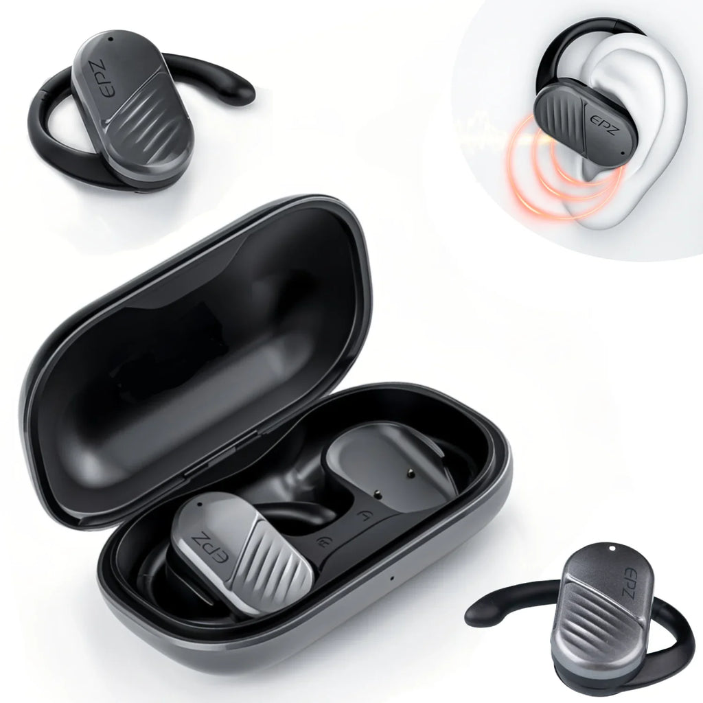 Stylish Bone Conduction Headphones, Waterproof Sports Headphones, Open Ear Wireless Earphones with Mic, Sweat Resistant for Sports Hiking Running Driving Cycling Fitness Workouts Walking.
