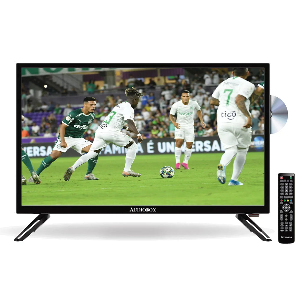 Stylish Audiobox TV-24D 24-In. 1366 x 768 HD Widescreen Portable TV/DVD Combo with Remote and Car Charger, TV-24D