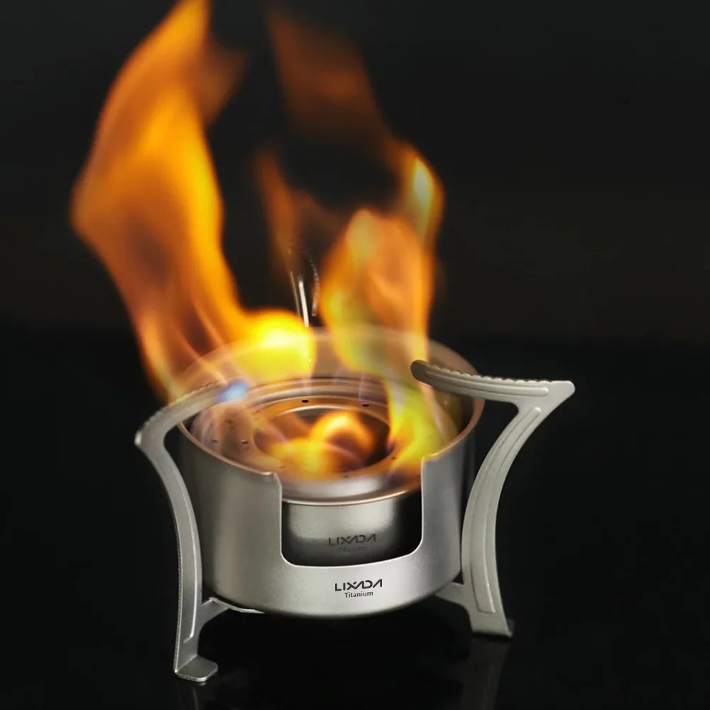 LIXADA Stove Ultralight Pocket Cooking Stove for Camping Backpacking Picnic Fishing Hiking Fuel Efficient and User Friendly