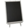 Stylish Wooden Chalkboard With Easel, Worn White
