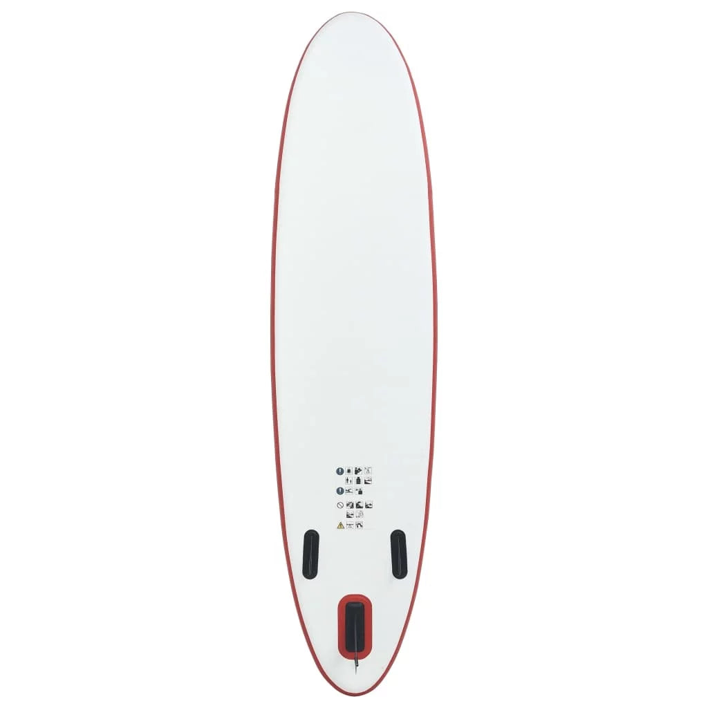 Stand Up Paddle Board Set An Inflatable Surfboard in Captivating Red and White