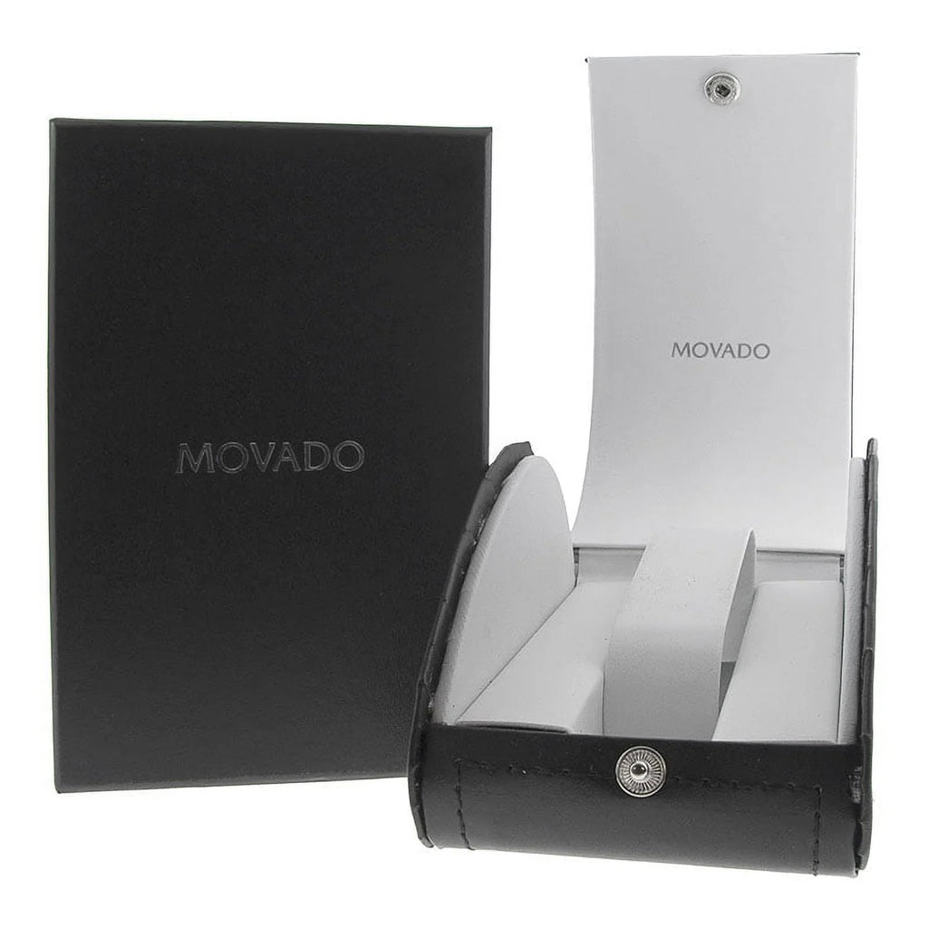 Stylish Movado Sapphire Quartz Silver Mirror Dial Ladies Watch 0607547