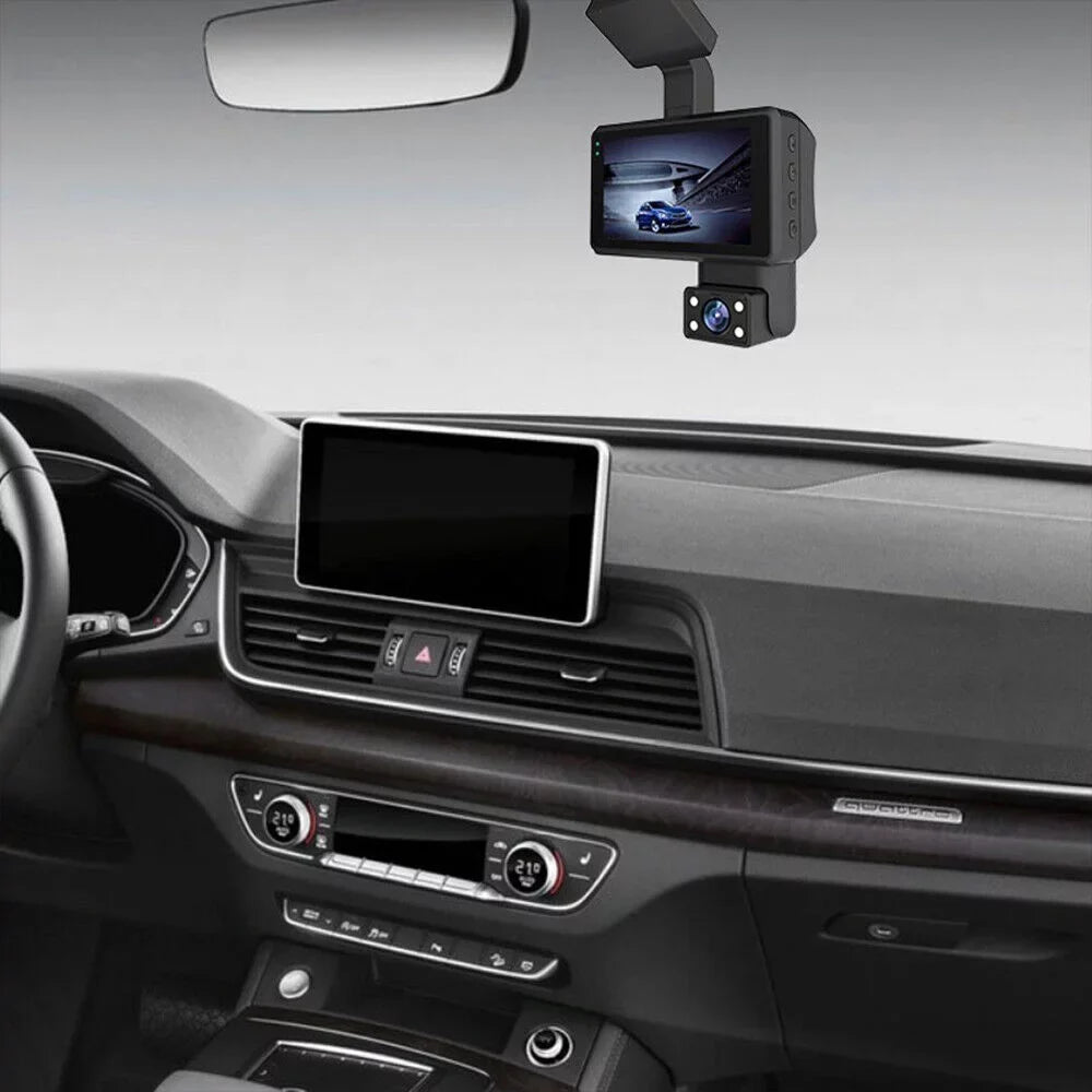 Stylish Onemayship Dual Lens Car Dash Cam Recorder G Sensor 1080P DVR Front and Rear Camera Video