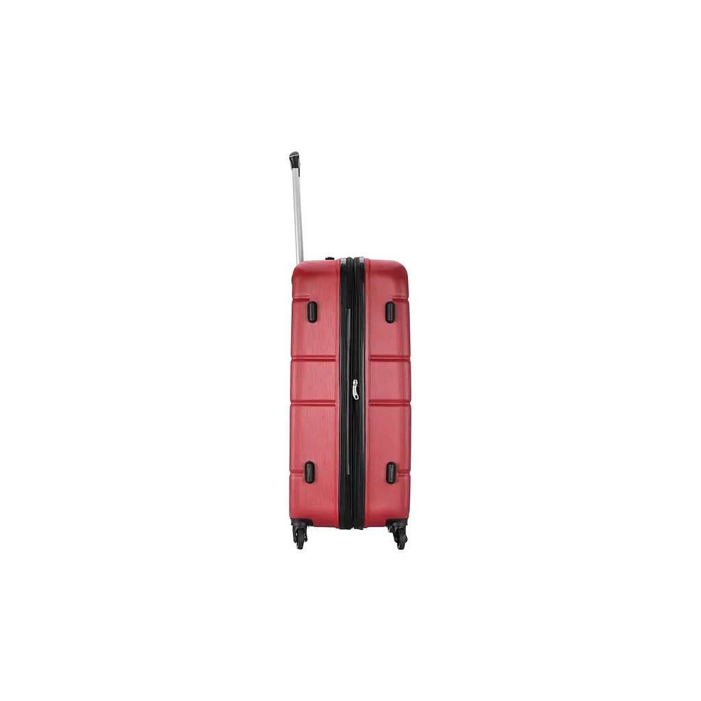 DUKAP RODEZ Plastic 4-Wheel Spinner Luggage Red (DKROD00L-RED) - Exclusive Design