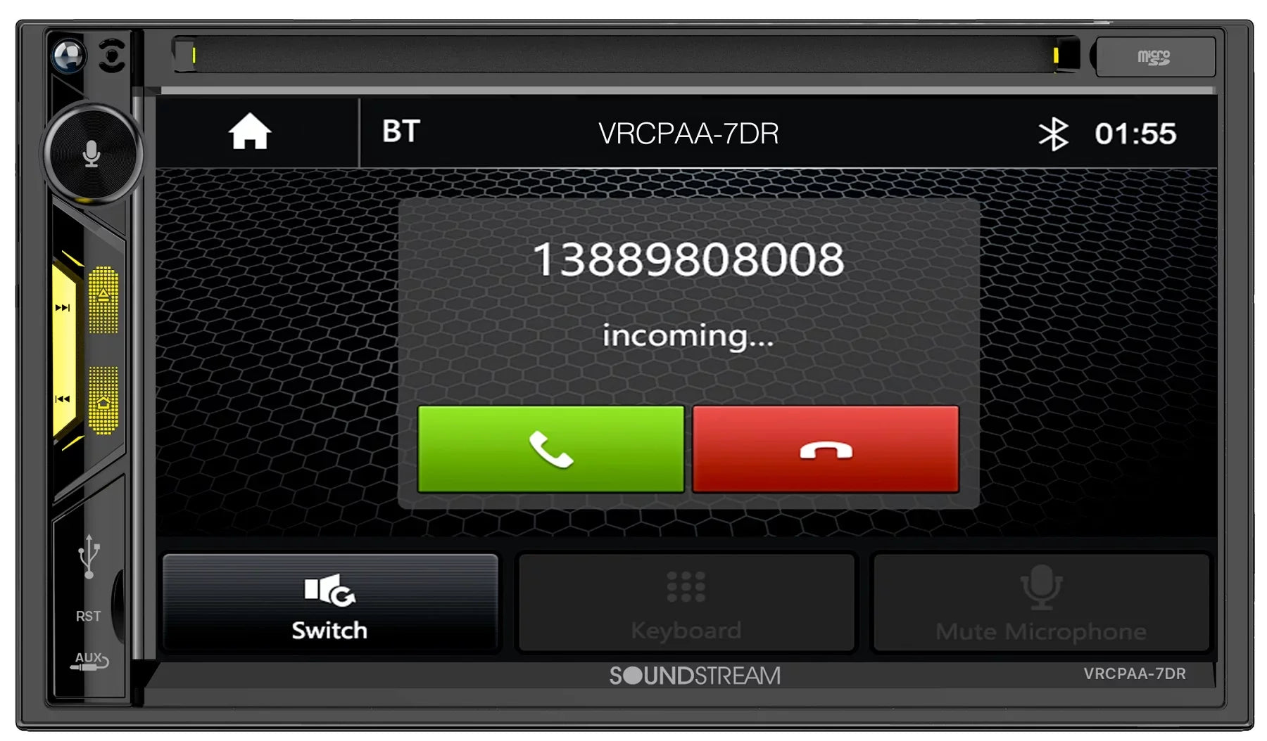 Soundstream VRCPAA-7DR 7" Car Monitor DVD Receiver w/CARPLAY/ANDROID AUTO+Camera - Exclusive Design