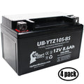 4-Pack UpStart Battery Replacement for 2005 Yamaha YZF-R1 1000CC Factory Activated, Maintenance Free, Motorcycle Battery - 12V, 8.6Ah, UB-YTZ10S-BS