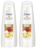 Stylish Dove Dermacare Scalp - Anti-Dandruff Shampoo - Dryness & Itch Relief - 12 Fl Oz (Pack Of 2)