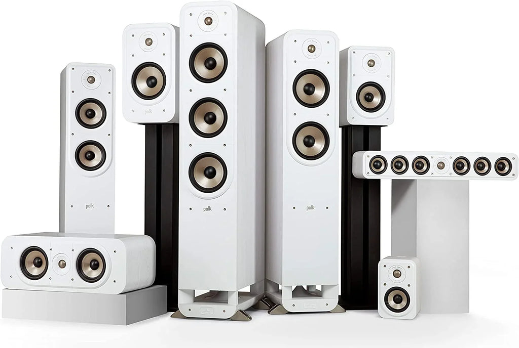Stylish Polk Signature Elite ES10 - Hi-Fi Home Theater Satellite Surround Speakers (White)