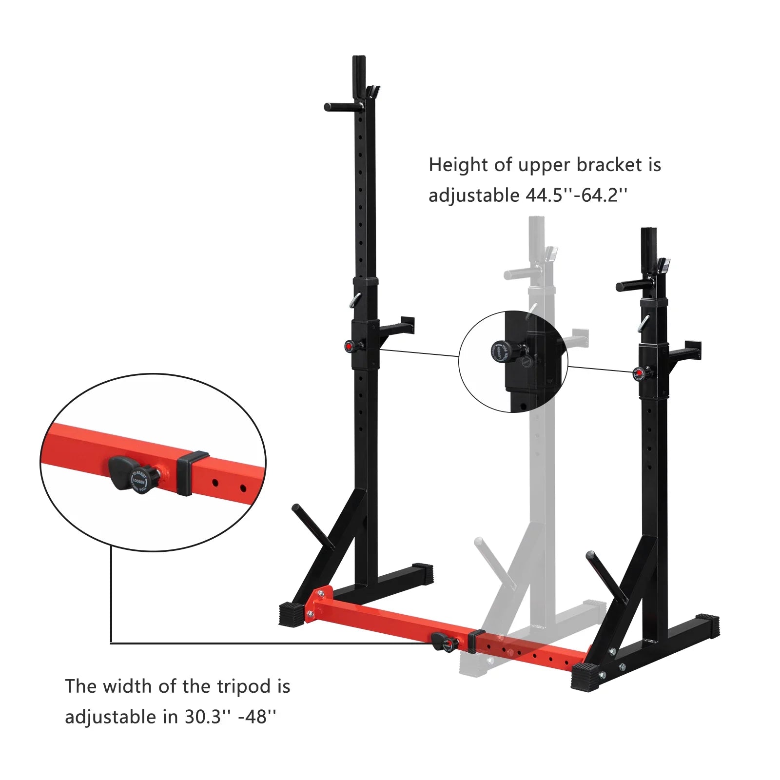 Kmowoo Home Indoor Fitness Adjustable Multi-function Barbell Stand Squat Bench Press Trainer - Exclusive Design