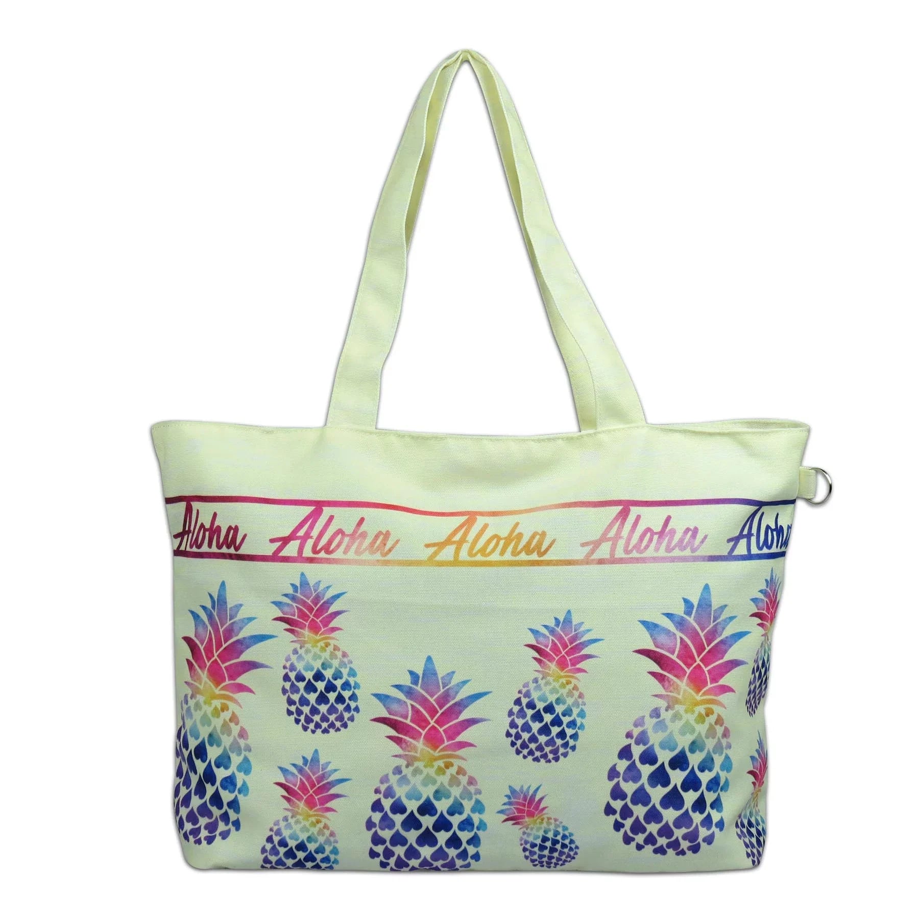 Hawaii Tote Bags Pineapple Rainbow Medium Tote
