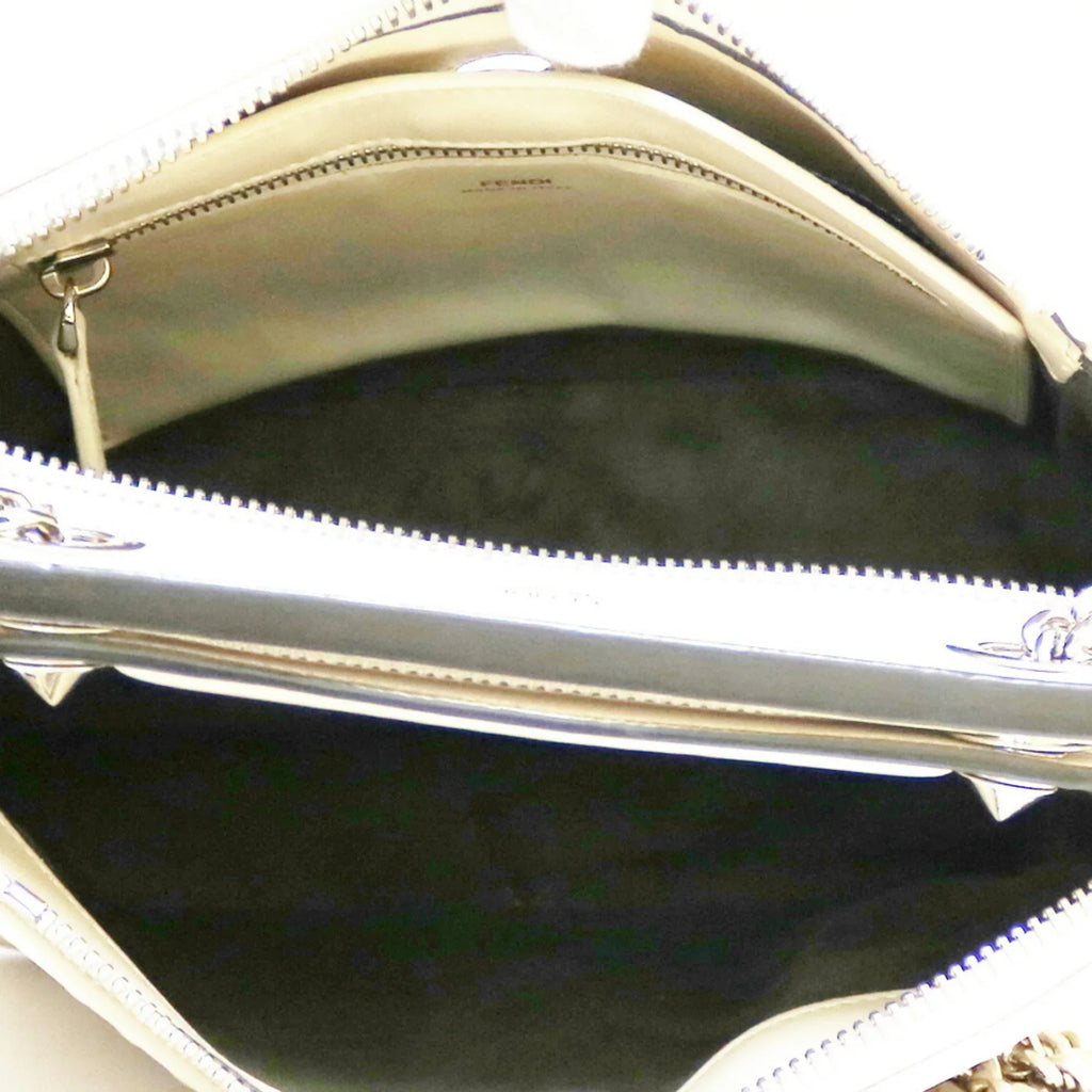 Pre-Owned FENDI Shoulder Bag Dot Com Ivory White Ladies (Fair) - Exclusive Design