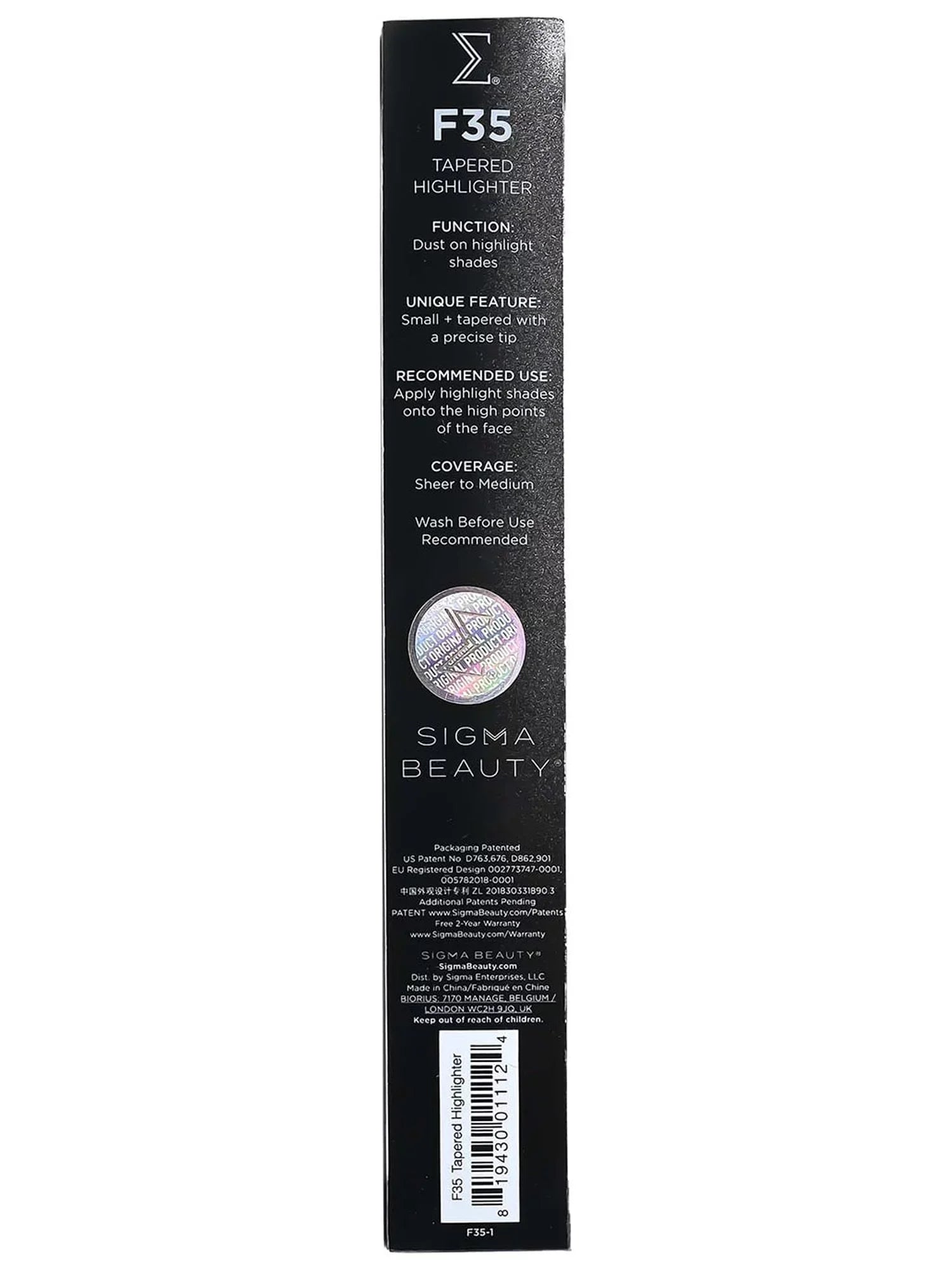 Sigma Beauty F35 - Tapered Highlighter Brush - Exclusive Design