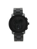 Movado Bold 43mm Steel Plastic Resin Black Dial Quartz Mens Watch 3600048 - Exclusive Design