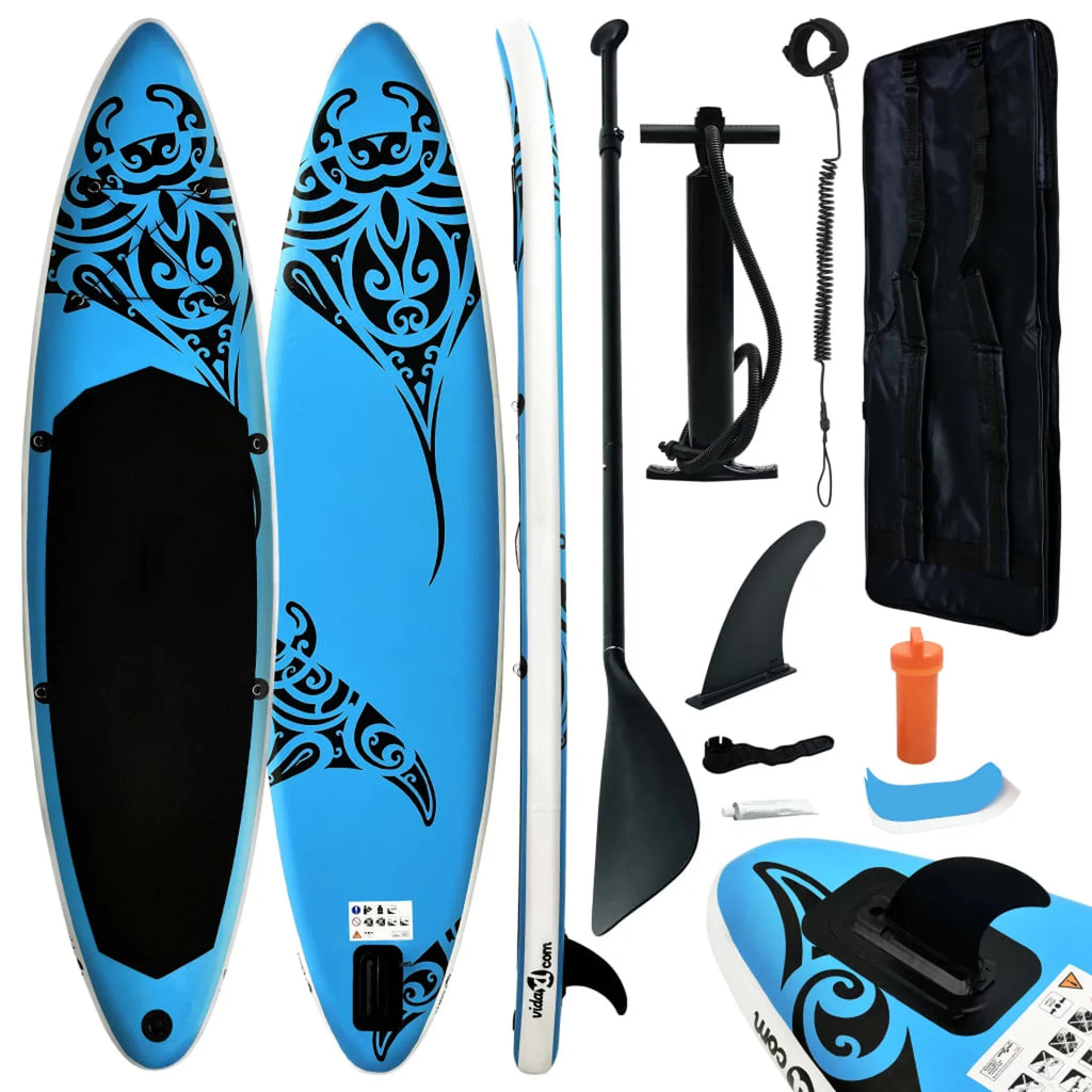 ametoys Inflatable Paddleboard Set 120.1"x29.9"x5.9" Blue