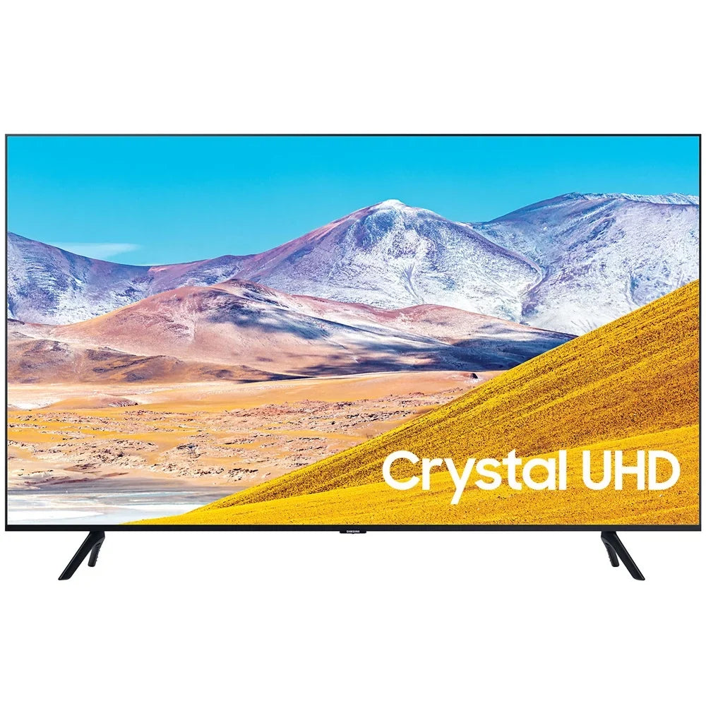 Stylish Samsung UN85TU8000 85-inch 4K Ultra HD Smart LED TV (2020 Model) Bundle with 31-in Sound bar+Wall Mount+Tech Smart USA TV Essentials 2020 & Surge Adapter (UN85TU8000FXZA 85TU8000 85" TV)
