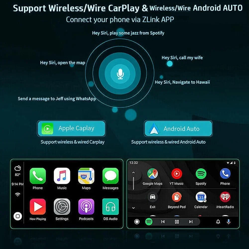 Stylish THONZER Android 11.0 Double Din Car Stereo for Toyot-a Camry 2000-2006 9 Inch HD Touchscreen in-Dash GPS Navigation with CarPlay Android Auto Bluetooth/FM Radio/RDS/WiFi/Mirror-Link(2G+32G)