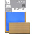 Stylish 16x25x2 Air Filter Comparable to MPR 100 Basic Economy Furnace Filters, 12 Pack of Non Pleated Fiberglass Filter For Dust - Low Airflow Restriction! From AIRX FILTERS WICKED CLEAN AIR.